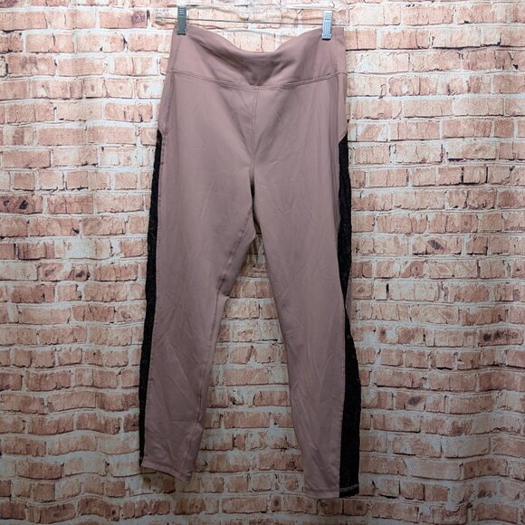 Walk Pop Pink Leggings with Black Side Panels - Picture 1 of 11